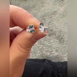 Heart shaped earring studs